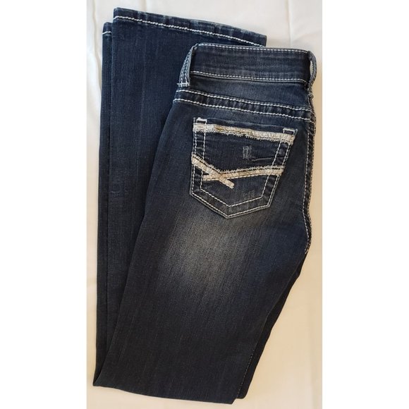 BKE ~ Stella ~ Straight ~ Boot Cut ~ Embroidered Back Pockets ~ Size 24R - Picture 7 of 13